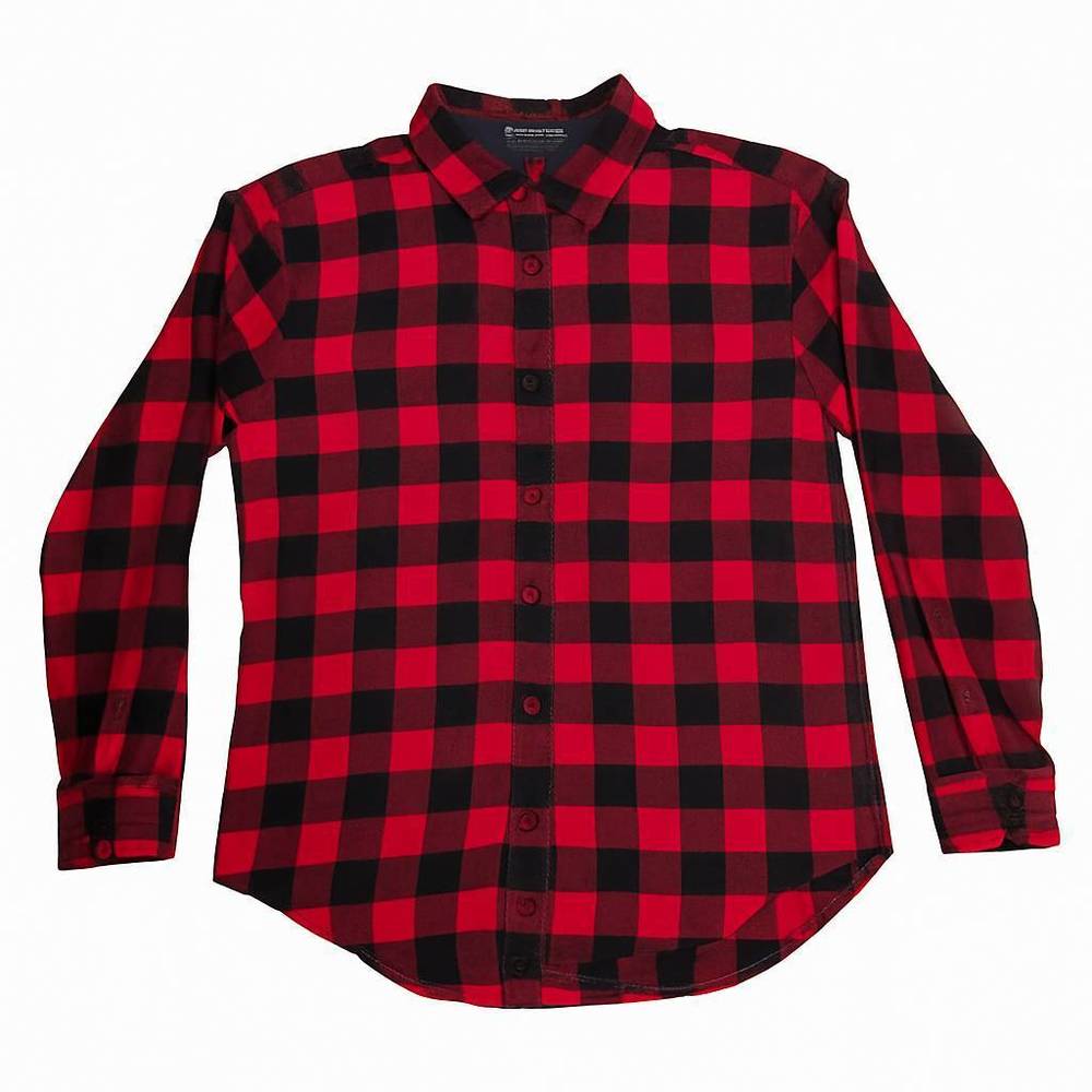 Woolrich Men's Red & Black Buffalo Plaid Button-Down Shirt - M